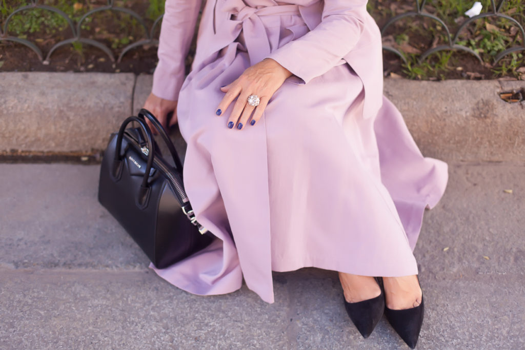 Crazy about the pink coat