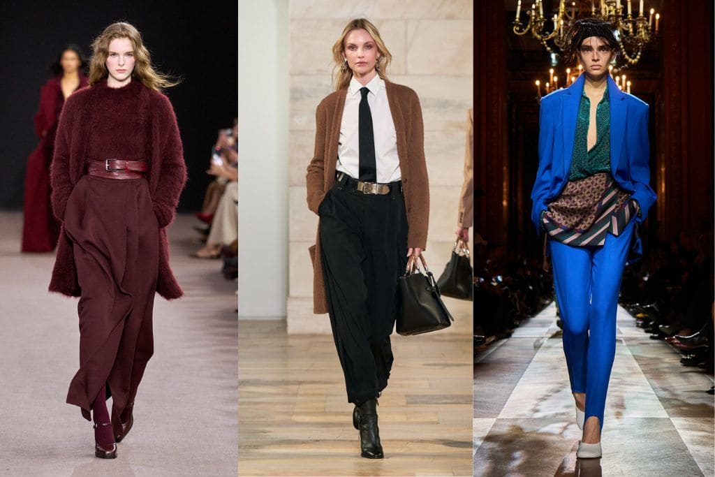 Cintura: l'accessorio must-have dell'inverno 2025. Come indossarla a ogni età 1 cintura must have inverno 2026 dalle sfilate max mara ralph lauren dries van noten
