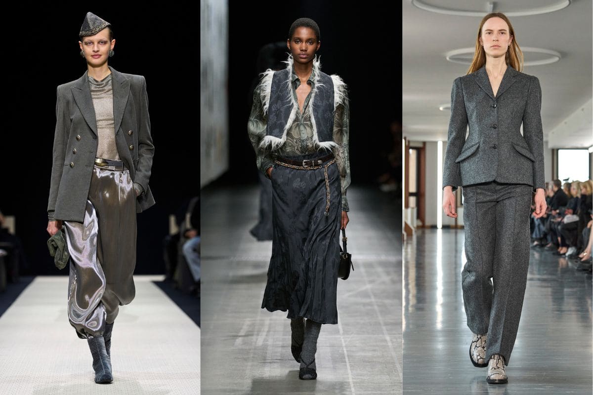 moda autunno 2025 il grigio