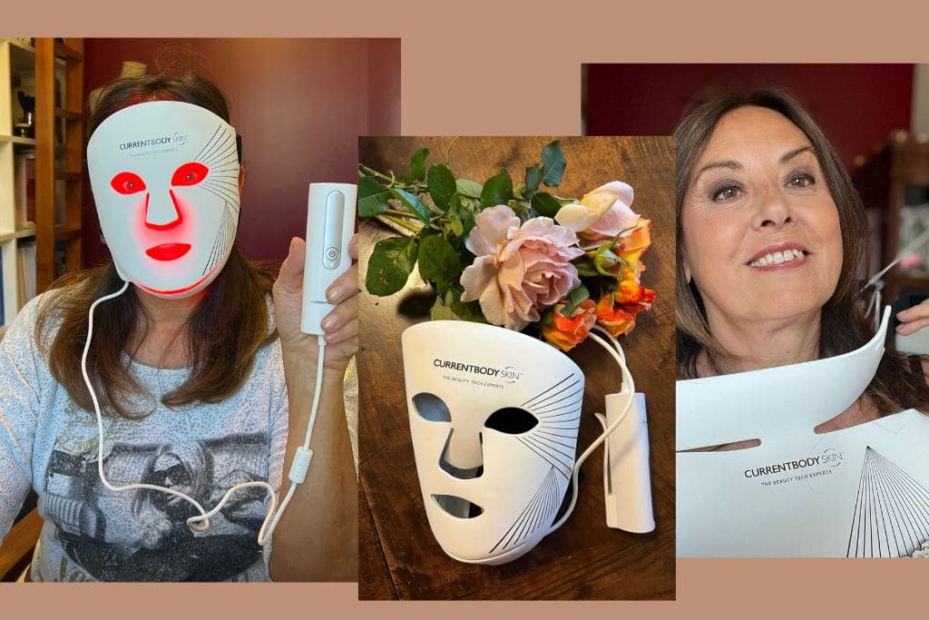 risultati maschera led currentbody indossata e maschera led collo