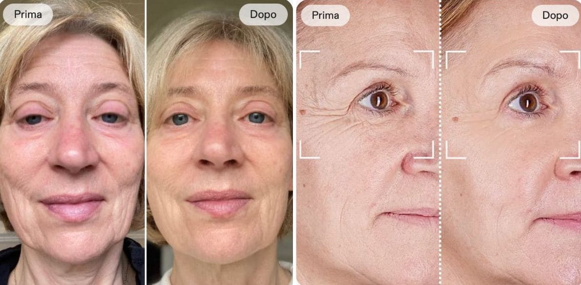 risultati maschera led currentbody clienti